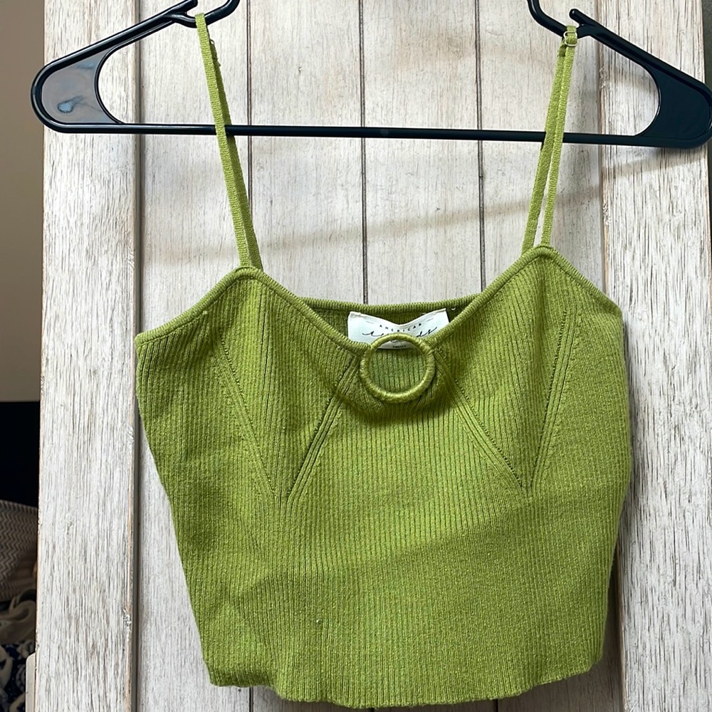 American Threads Green Keyring Tank Top